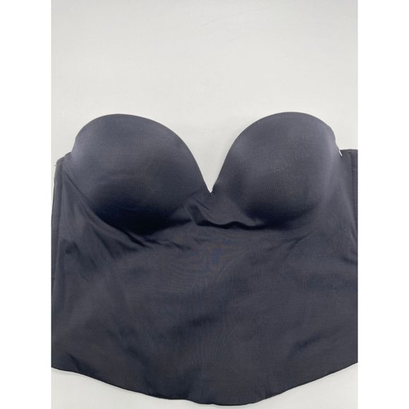 Maidenform 7115 Women's Black Strapless Push Up Bustier Bra Size 36B - Picture 1 of 3